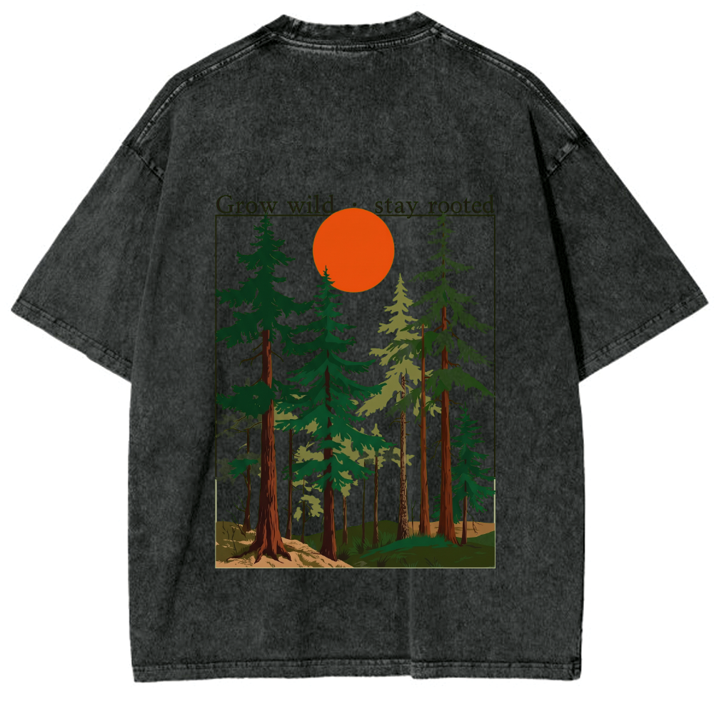 Grow Wild Washed Oversized T-shirt