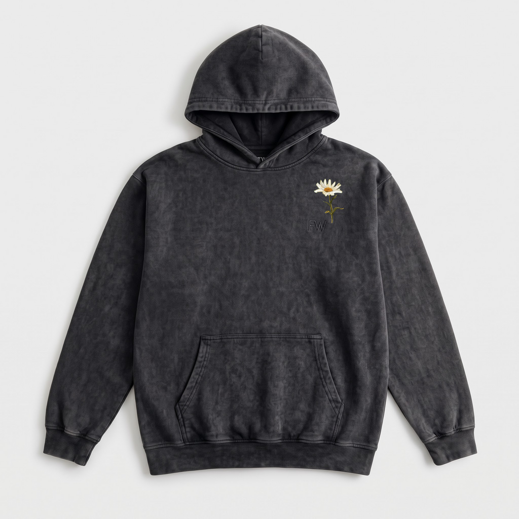 Just Bloom Washed Oversized Hoodie