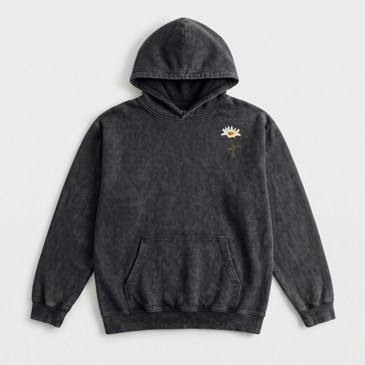 Just Bloom Washed Oversized Hoodie
