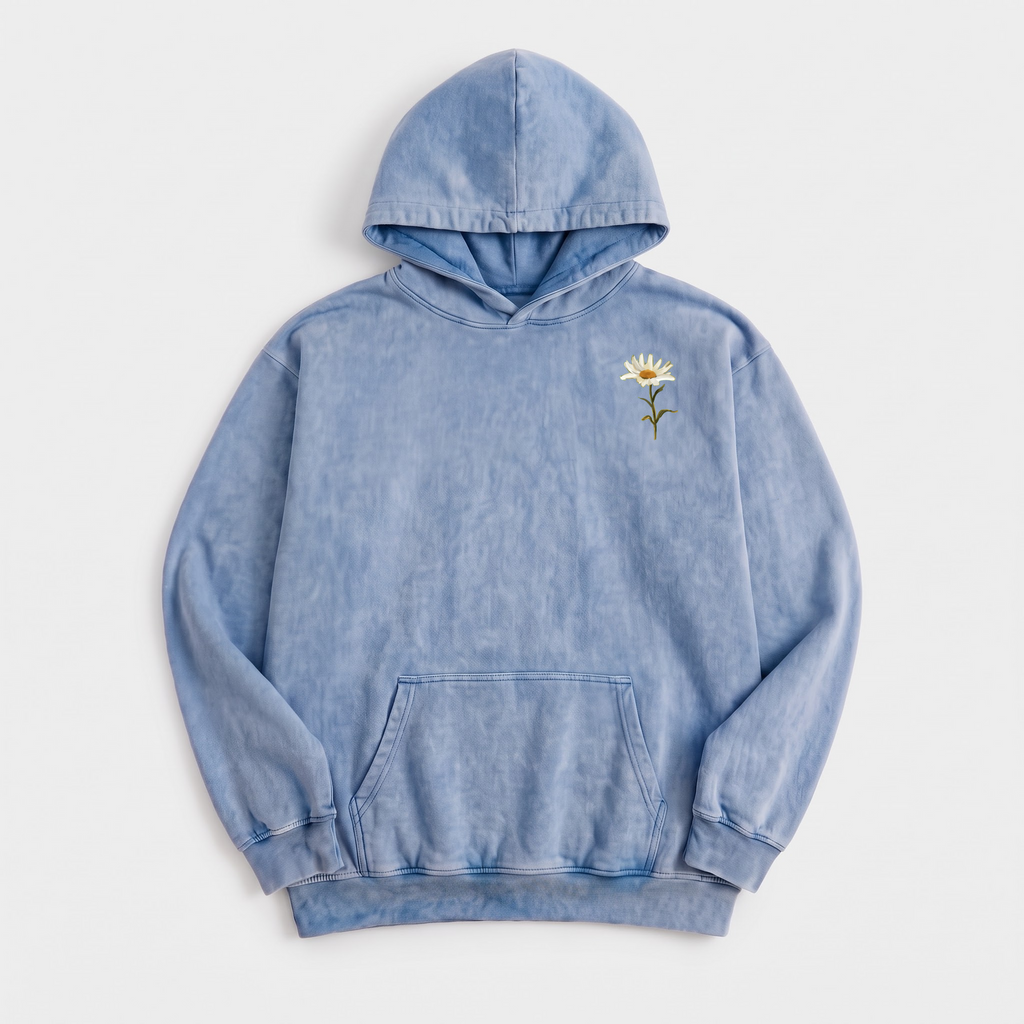 Just Bloom Washed Oversized Hoodie