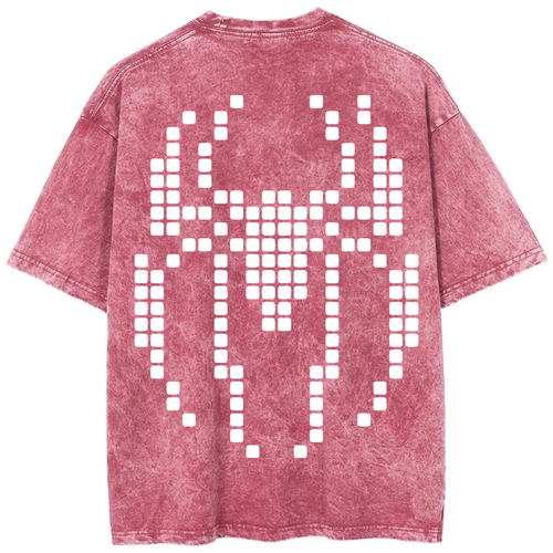 Oversize Washed T-shirt | Black Spider