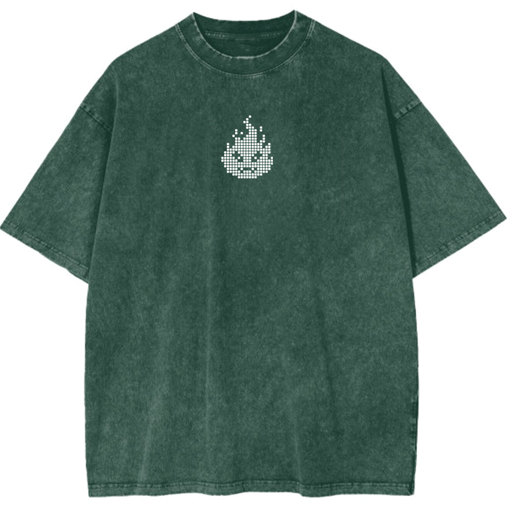 Oversized Washed T-Shirt | Calcifer