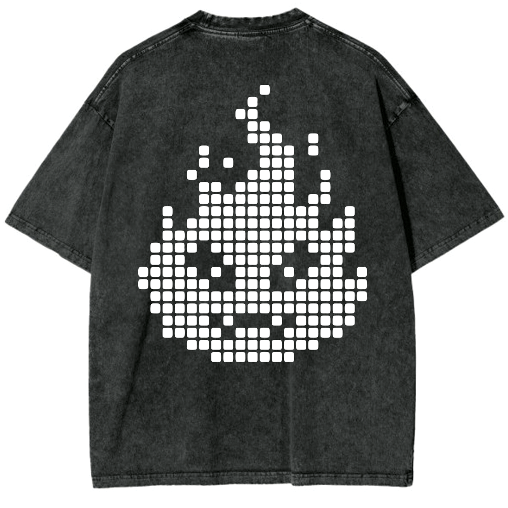 Oversized Washed T-Shirt | Calcifer