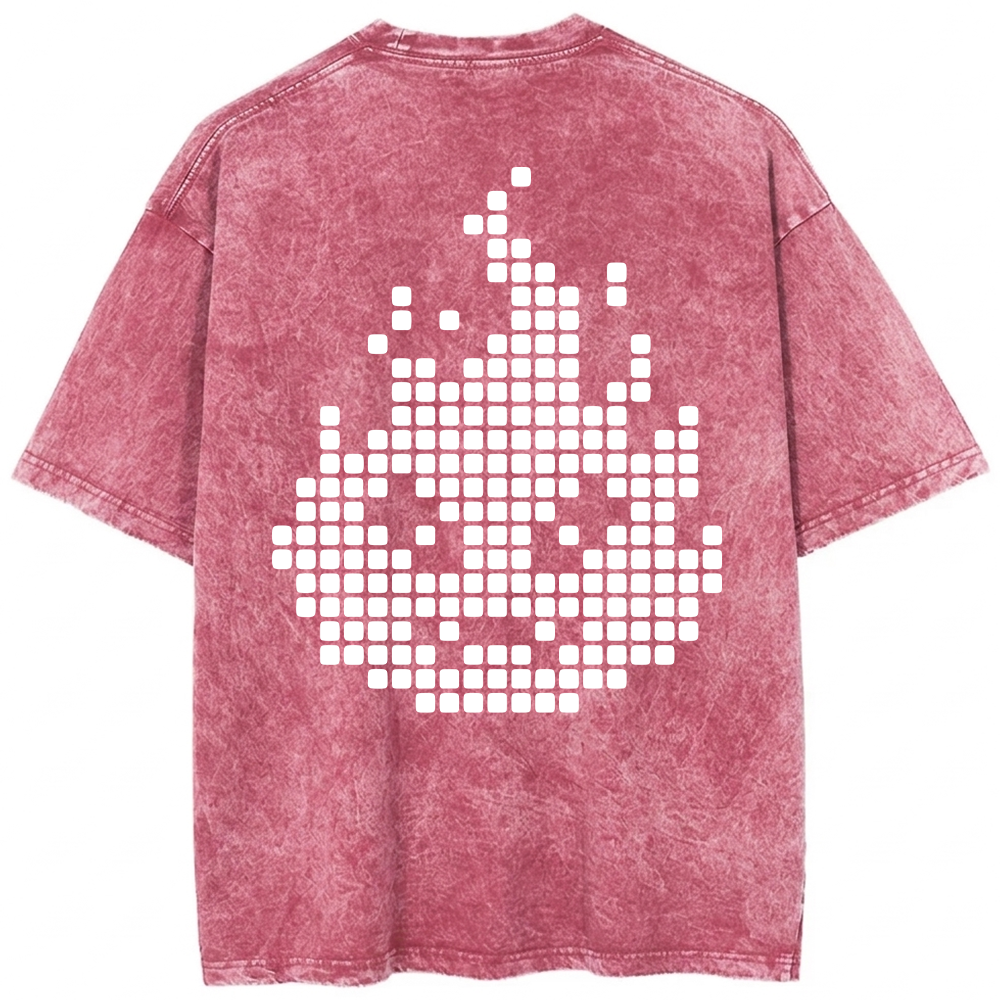 Oversized Washed T-Shirt | Calcifer