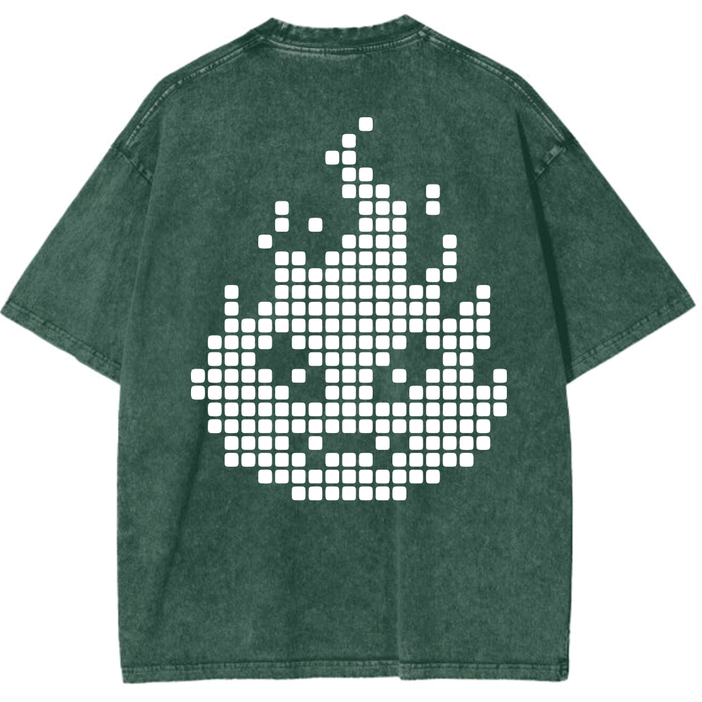 Oversized Washed T-Shirt | Calcifer