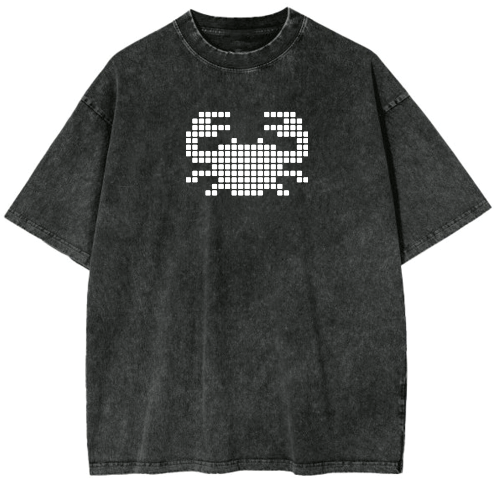 Oversized Washed T-Shirt | Crab