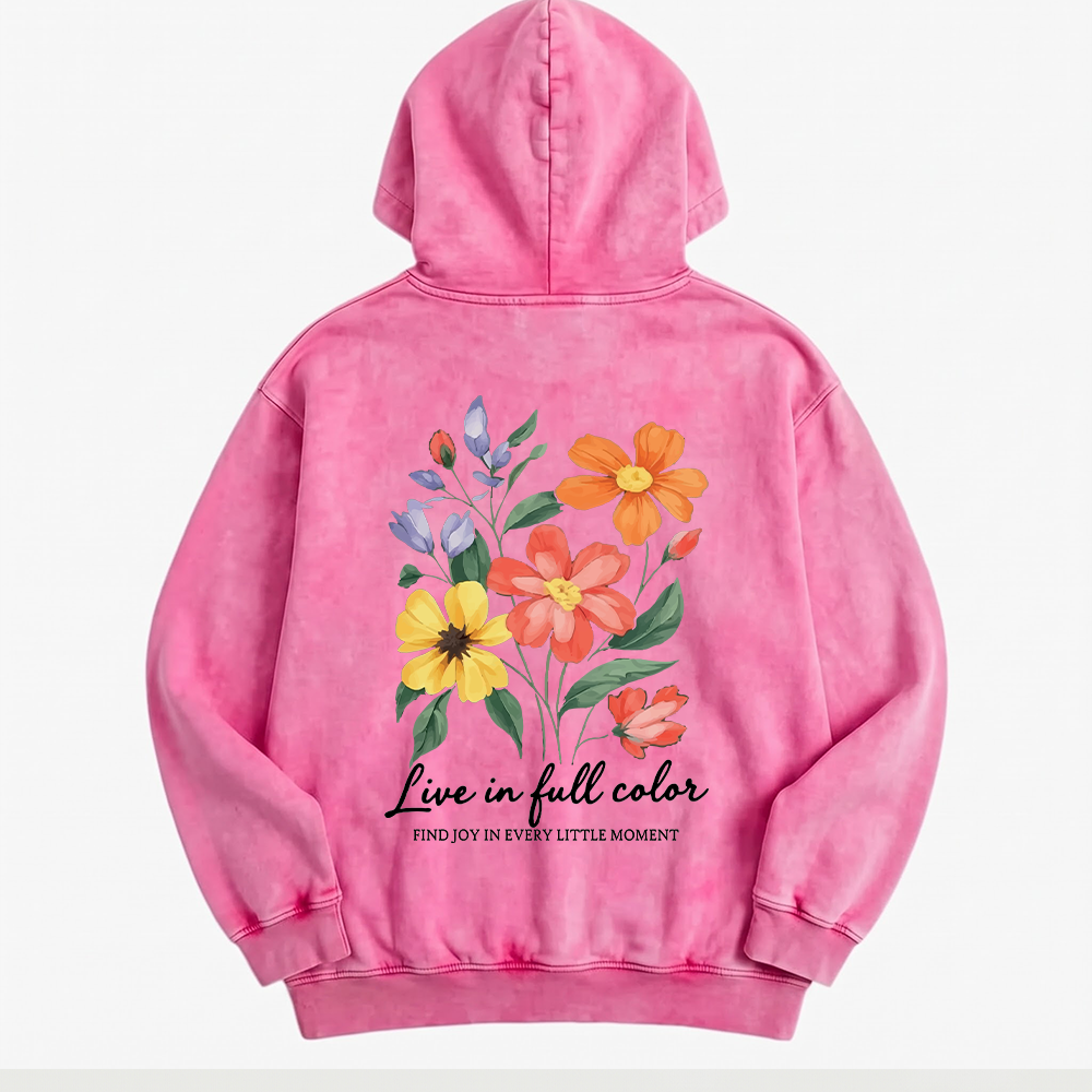 Joy Is Everywhere Washed Oversized Hoodie