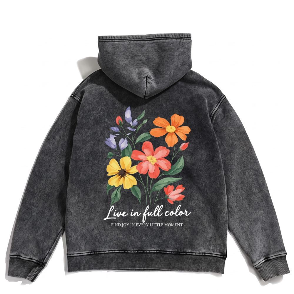 Joy Is Everywhere Washed Oversized Hoodie
