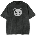 Oversized Washed T-Shirt | Panda
