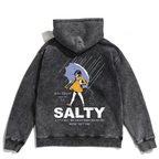 Salty Rain Washed Oversized Hoodie