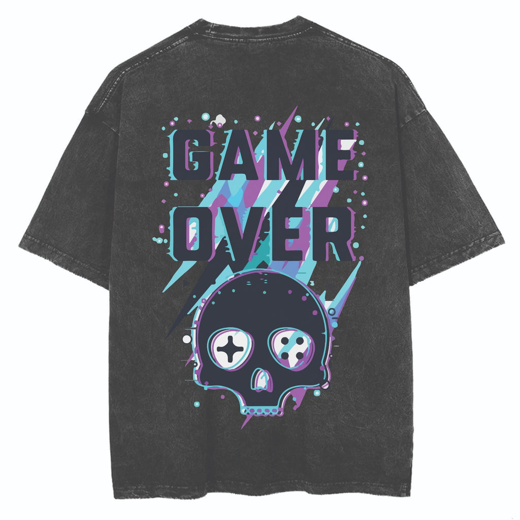 Oversized Washed T-shirt | Level up