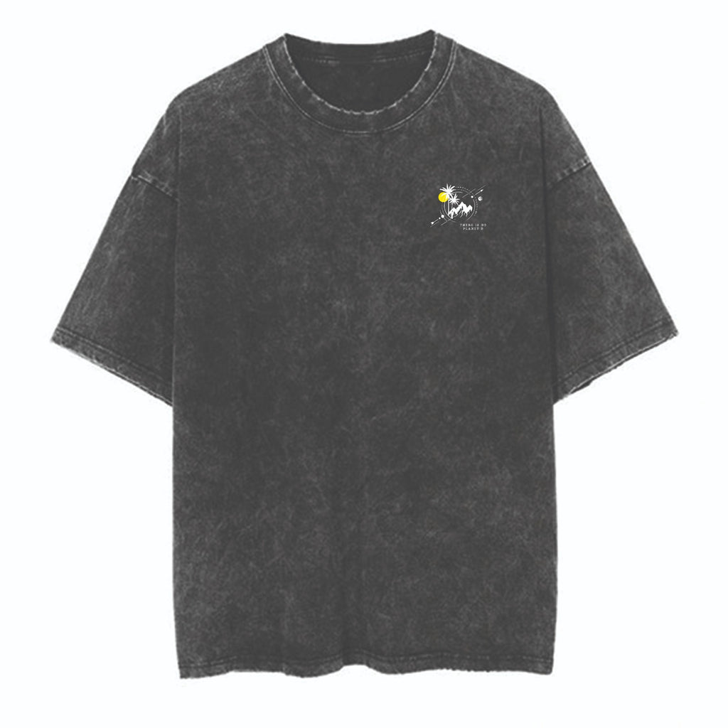 Oversized Washed T-shirt | There is no Planet B