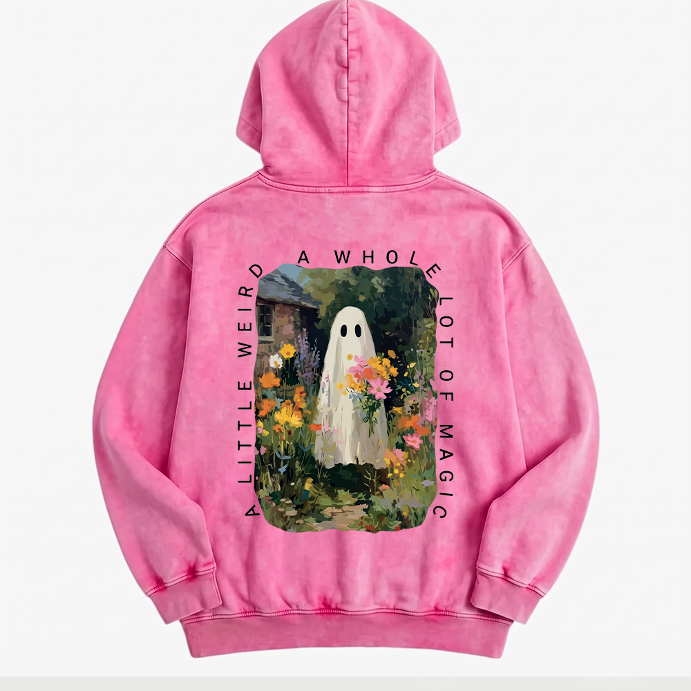 A Little Weird Oversized Washed Hoodie