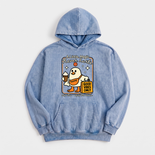 A Little Magic Never Hurts Washed  Oversized Hoodie
