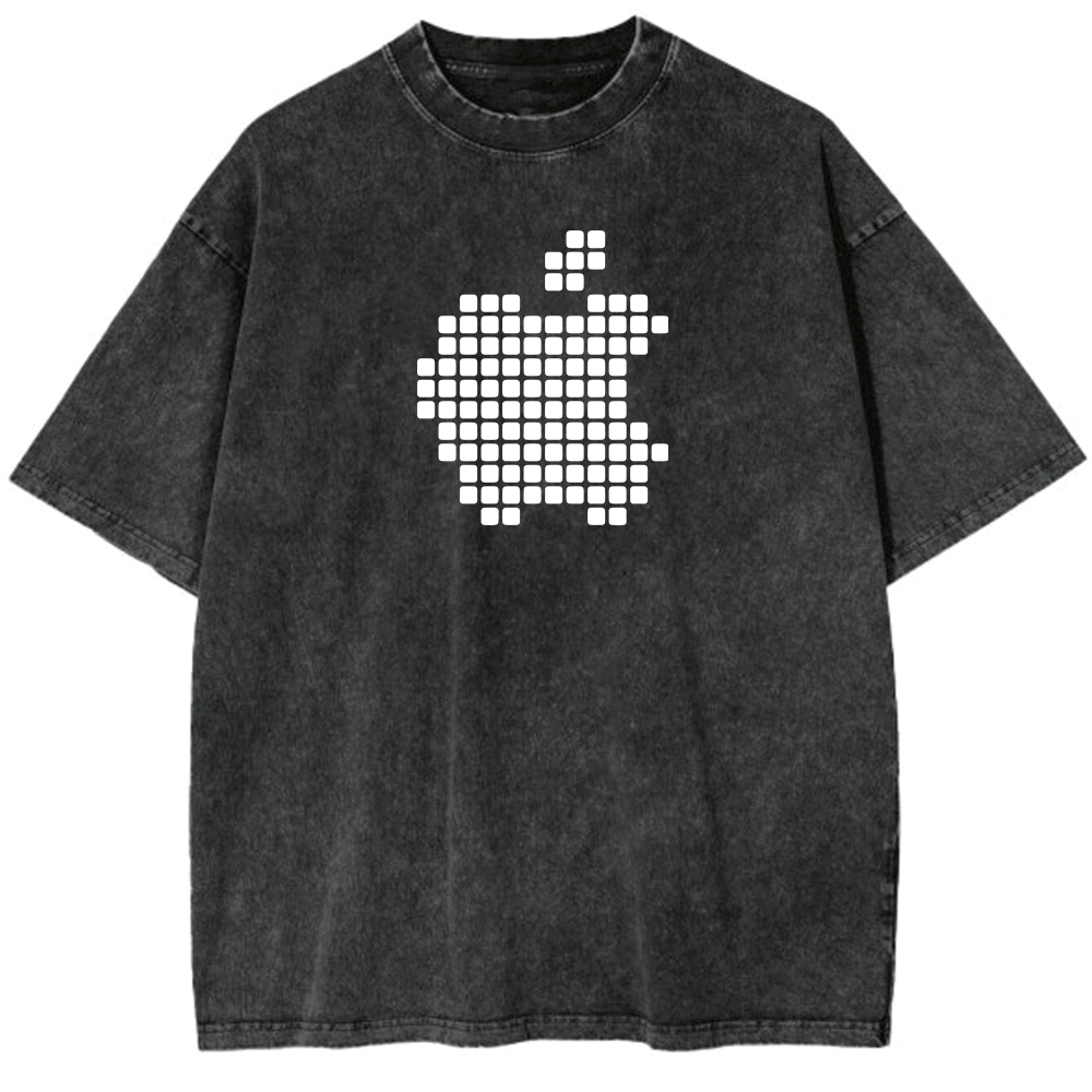 Oversized Washed T-shirt | Apple