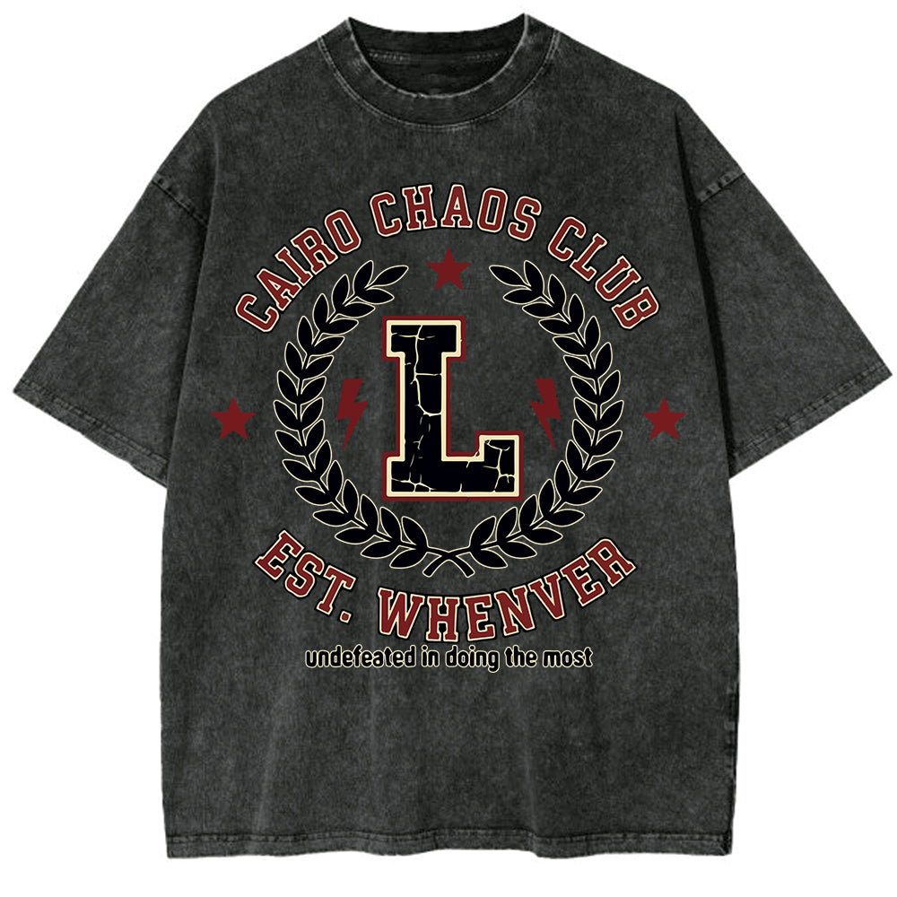 Cairo Club Oversize Washed T-shirt