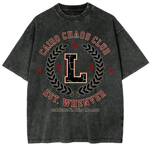 Cairo Club Oversize Washed T-shirt