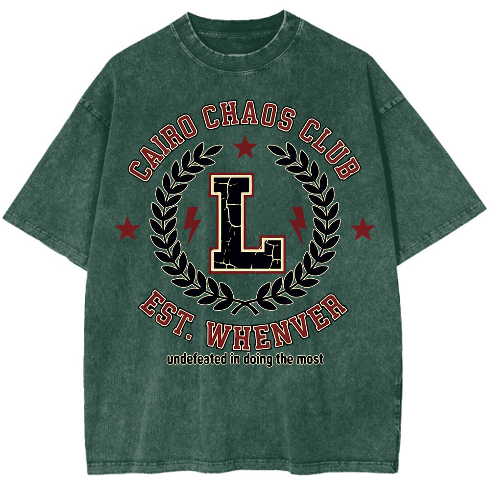 Cairo Club Oversize Washed T-shirt