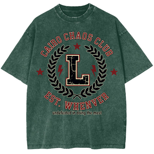 Cairo Club Oversize Washed T-shirt