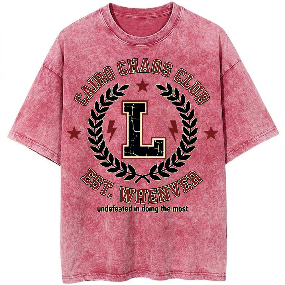 Cairo Club Oversize Washed T-shirt