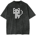 Oversized Washed T-shirt | Cat