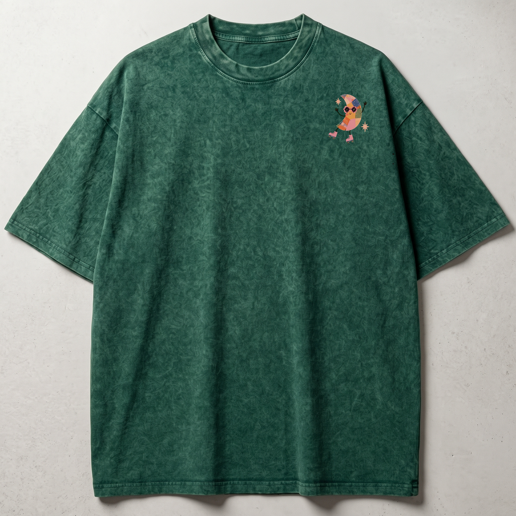 Dance More Dances Washed Oversized T-shirt