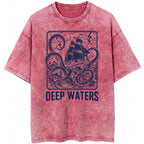 Deep Waters Oversize Washed T-shirt