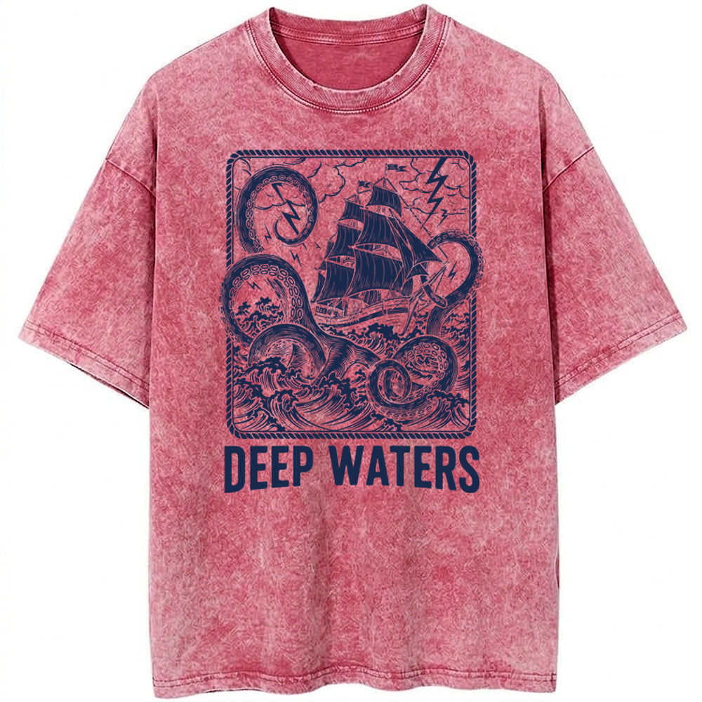Deep Waters Oversize Washed T-shirt