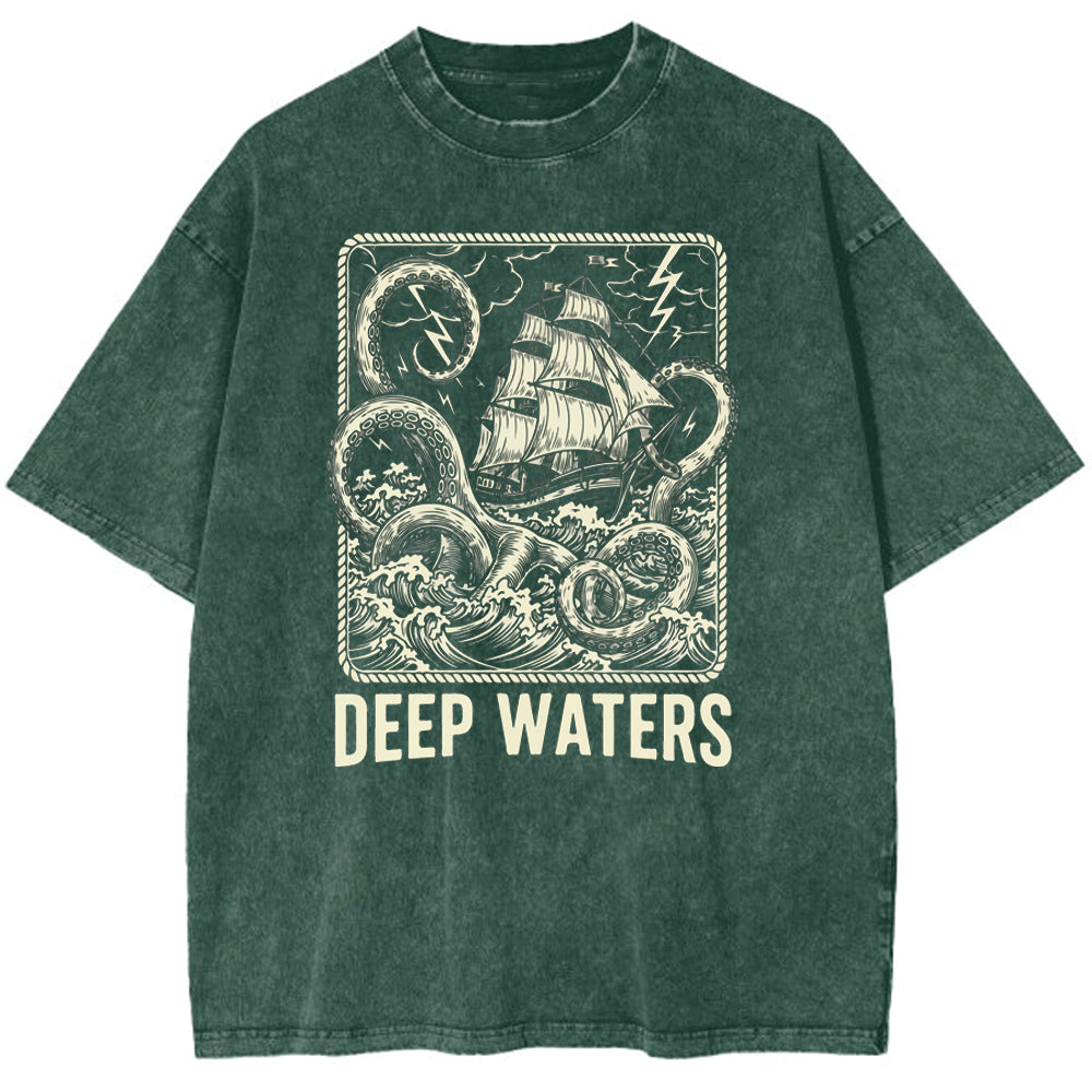 Deep Waters Oversize Washed T-shirt