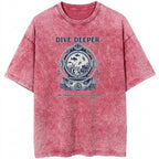 Dive Deeper Oversize Washed T-shirt