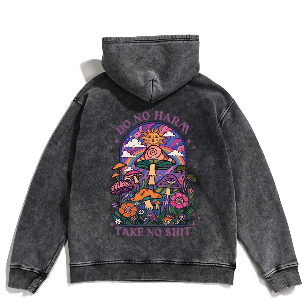 Do No Harm Washed Oversized Hoodie