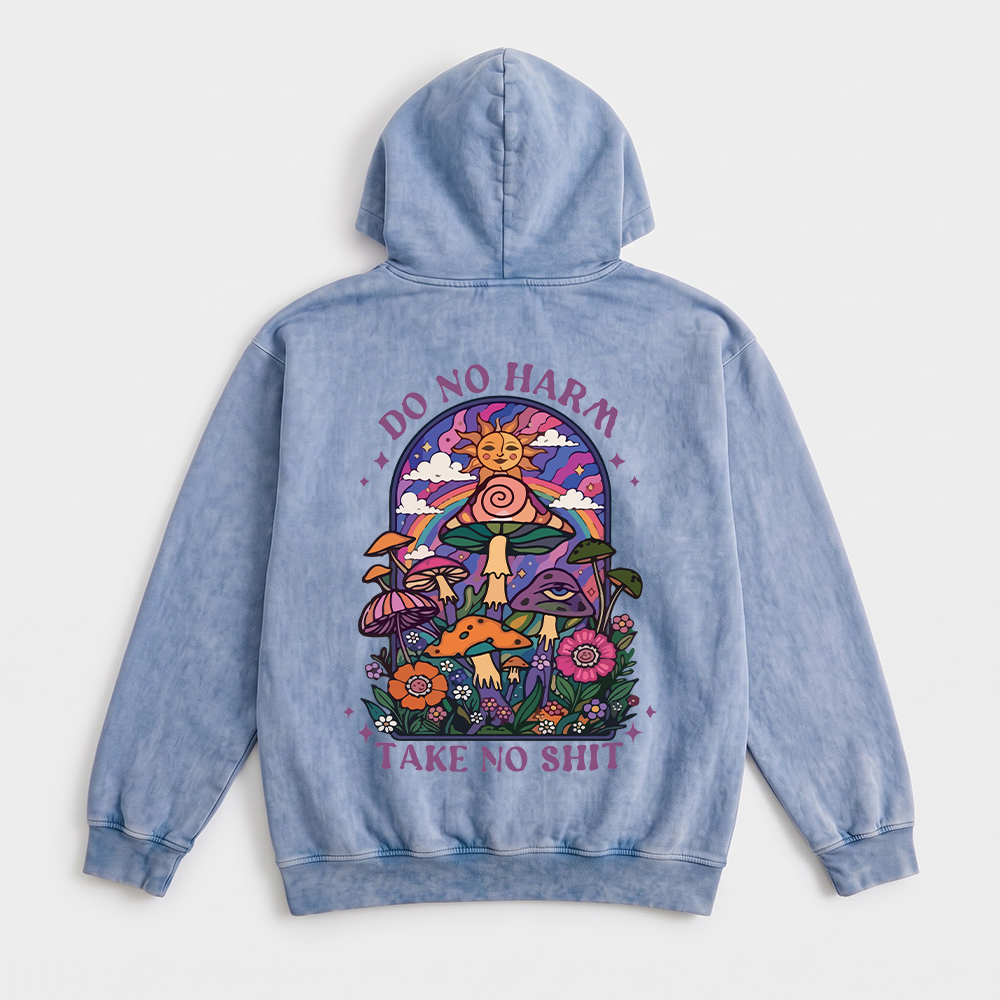 Do No Harm Washed Oversized Hoodie