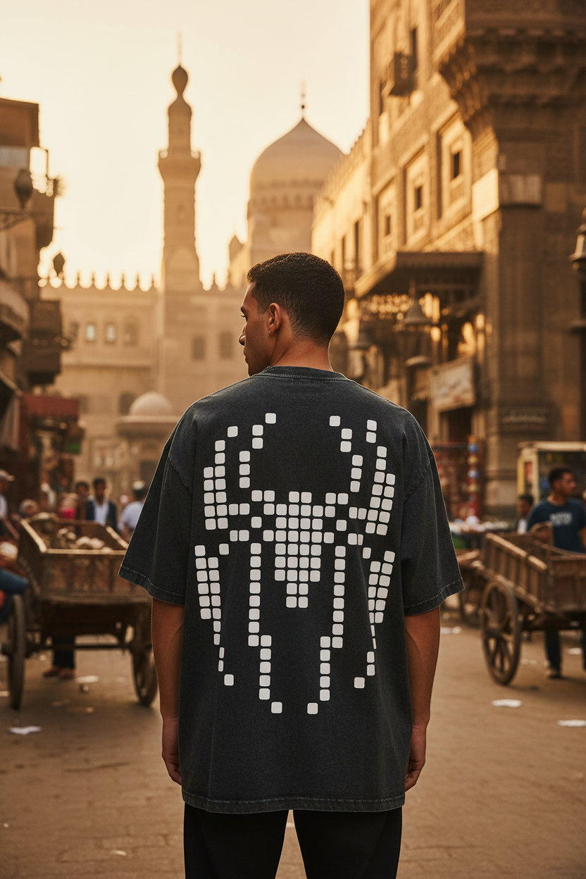 Egyptian Male Model - Spider Tee Back