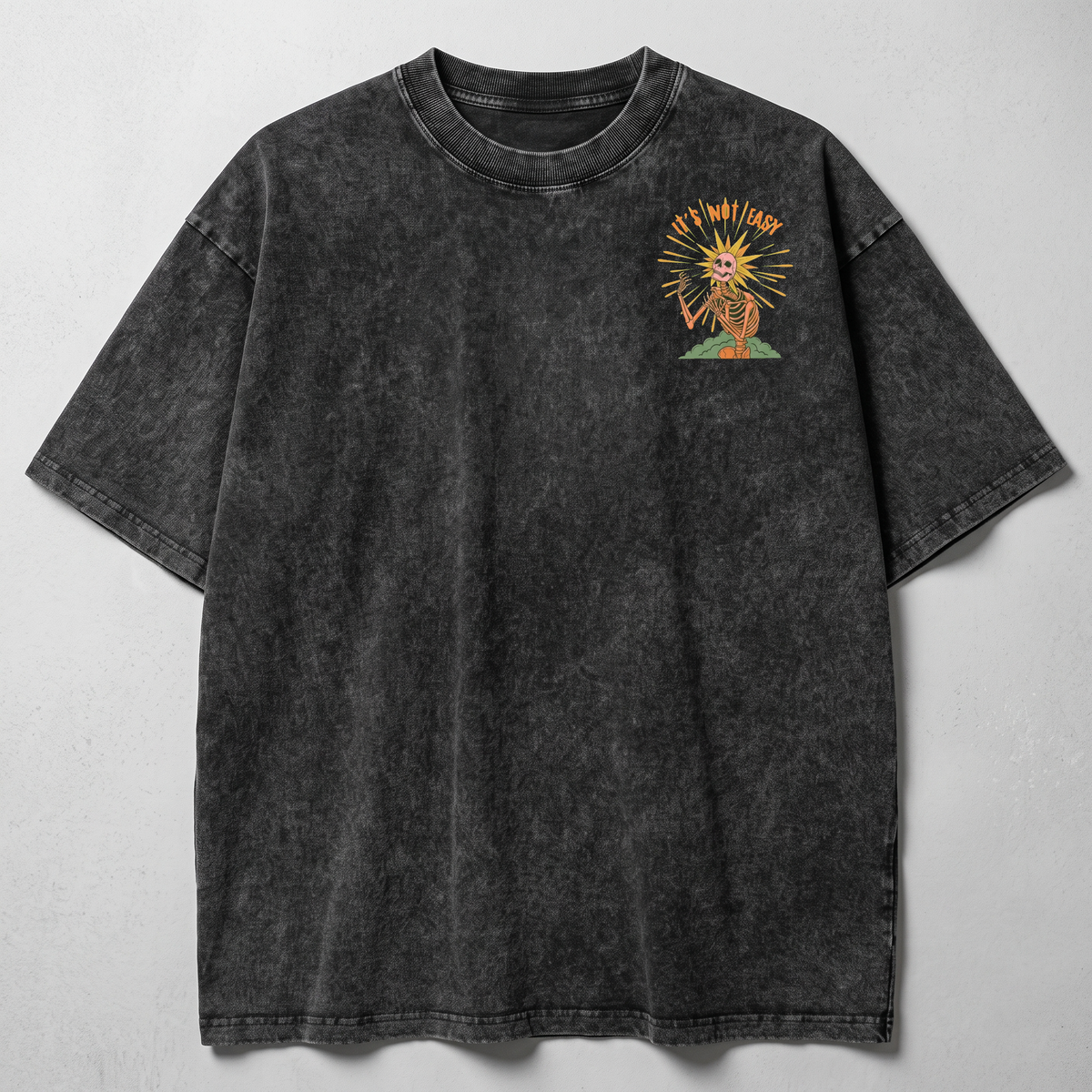 It's not Easy Washed Oversized T-shirt