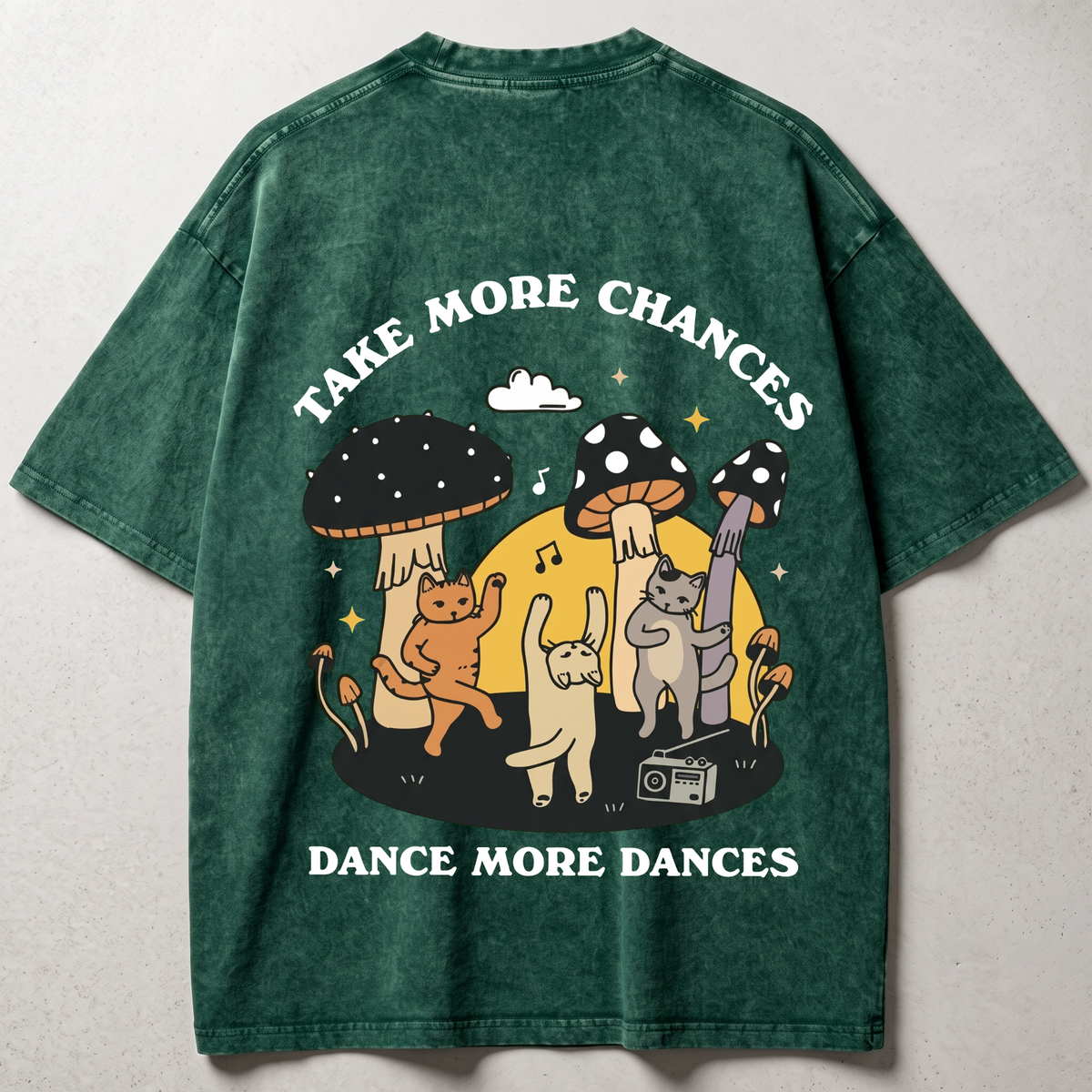 Take More Chances Washed Oversized T-shirt