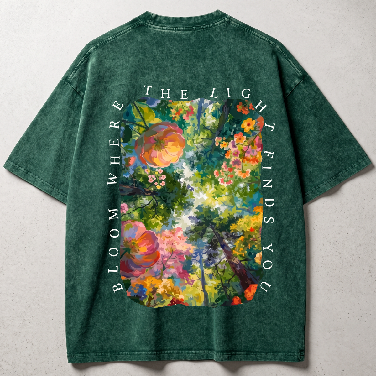 Where the Light Finds You Washed Oversized T-shirt