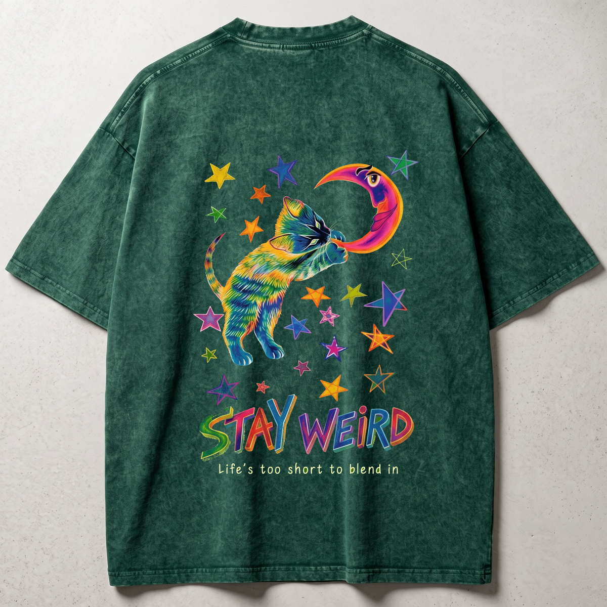 Life is Too Short Washed Oversized T-shirt