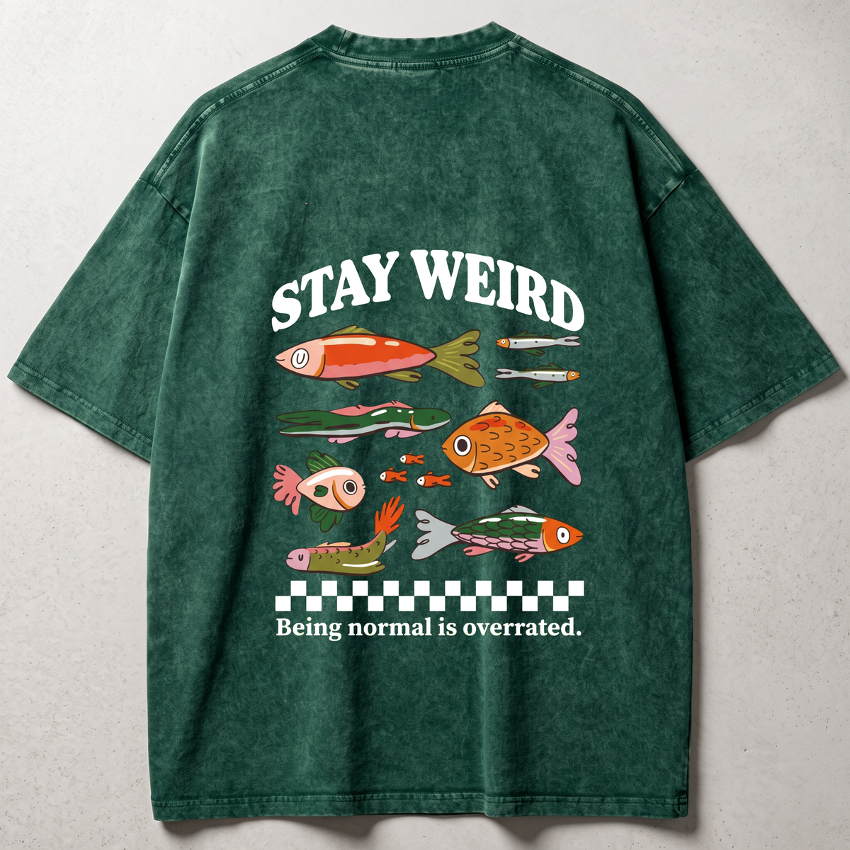 Normal is Overrated Washed Oversized T-shirt