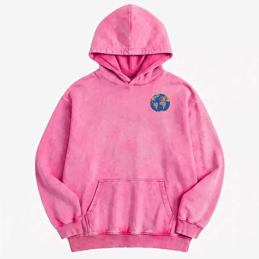 World is Better Washed Oversized Hoodie