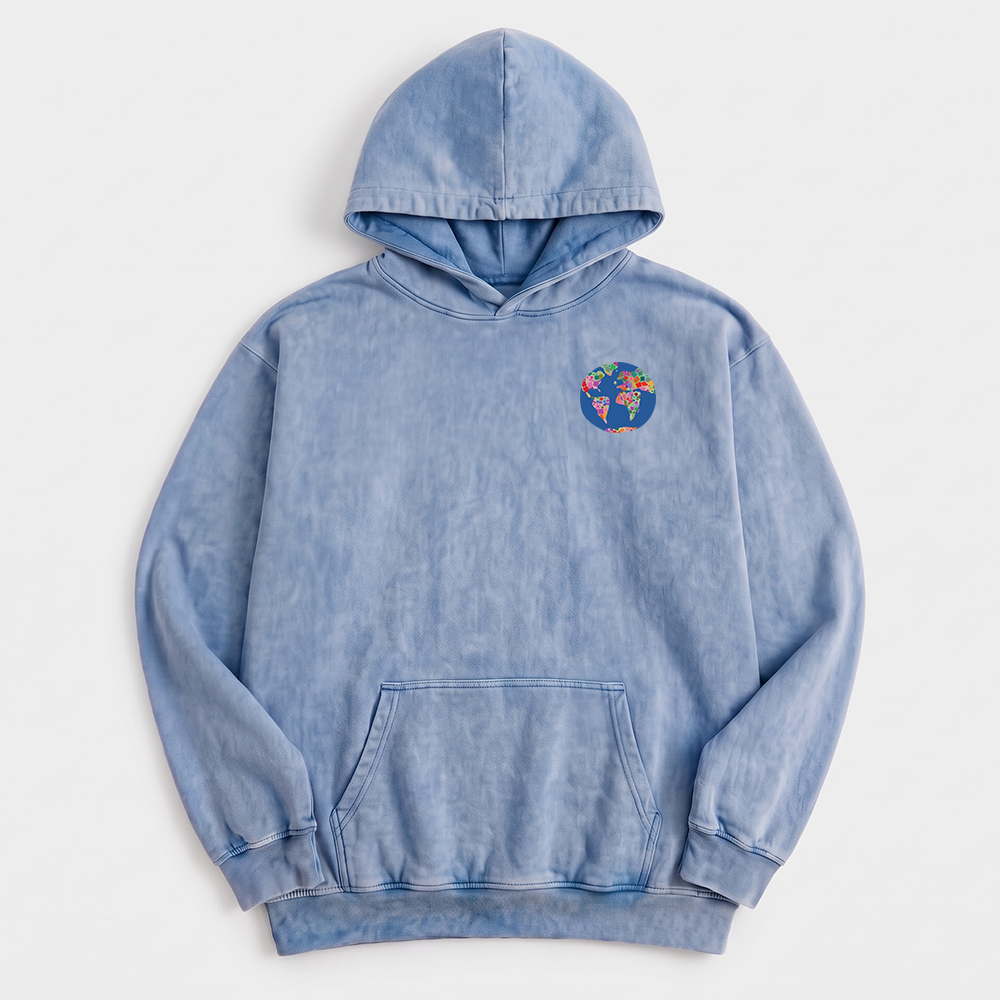 World is Better Washed Oversized Hoodie