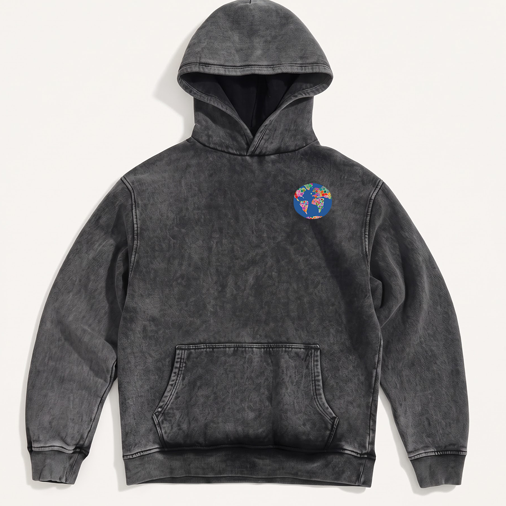 World is Better Washed Oversized Hoodie