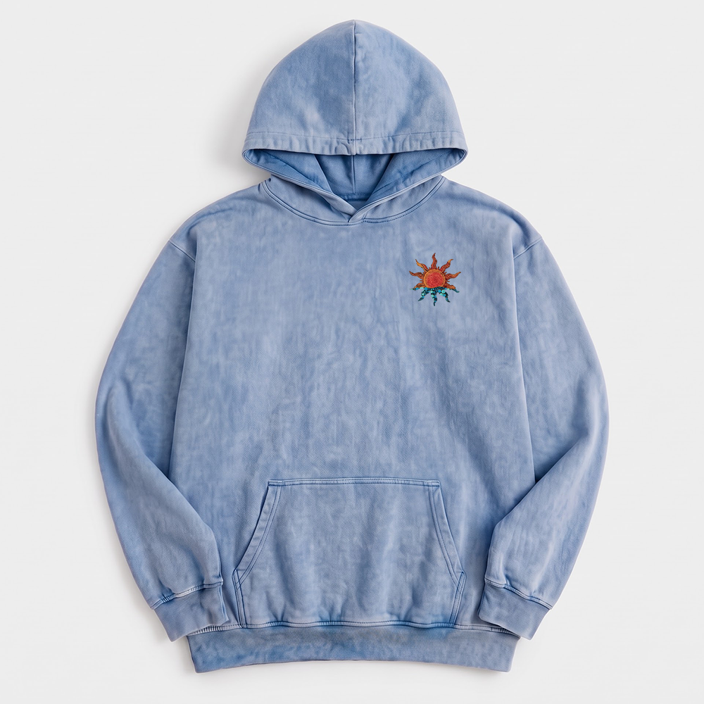 Let The Sun Washed Oversized Hoodie