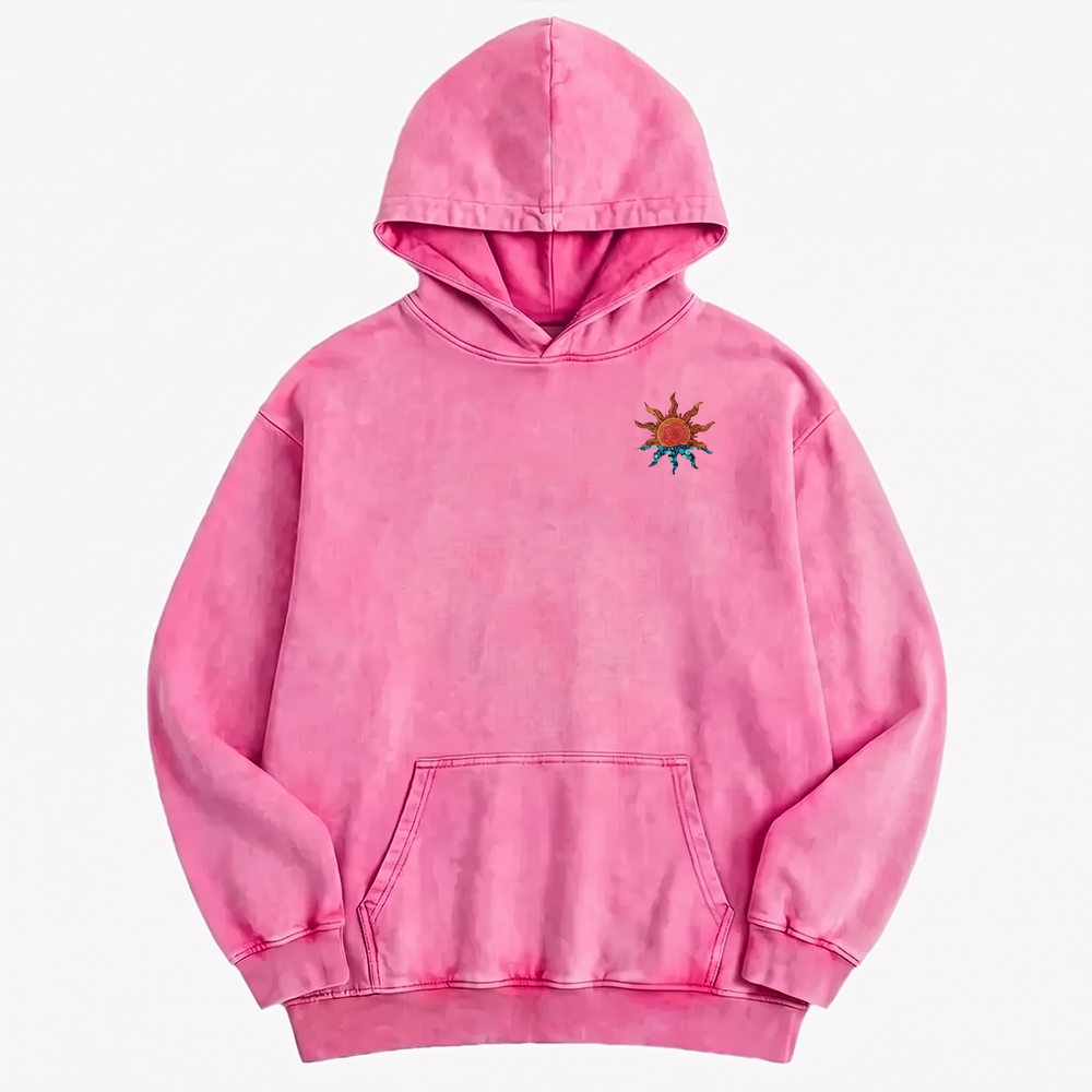 Let The Sun Washed Oversized Hoodie