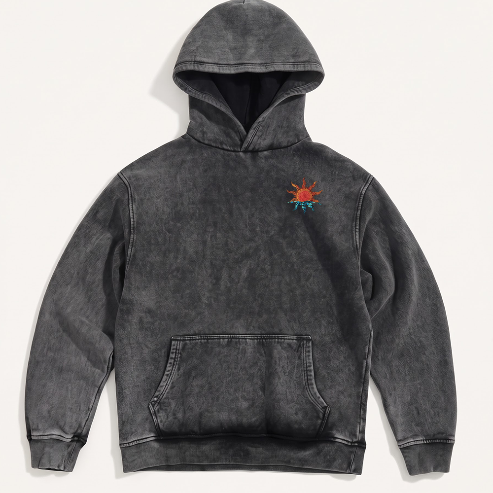 Let The Sun Washed Oversized Hoodie