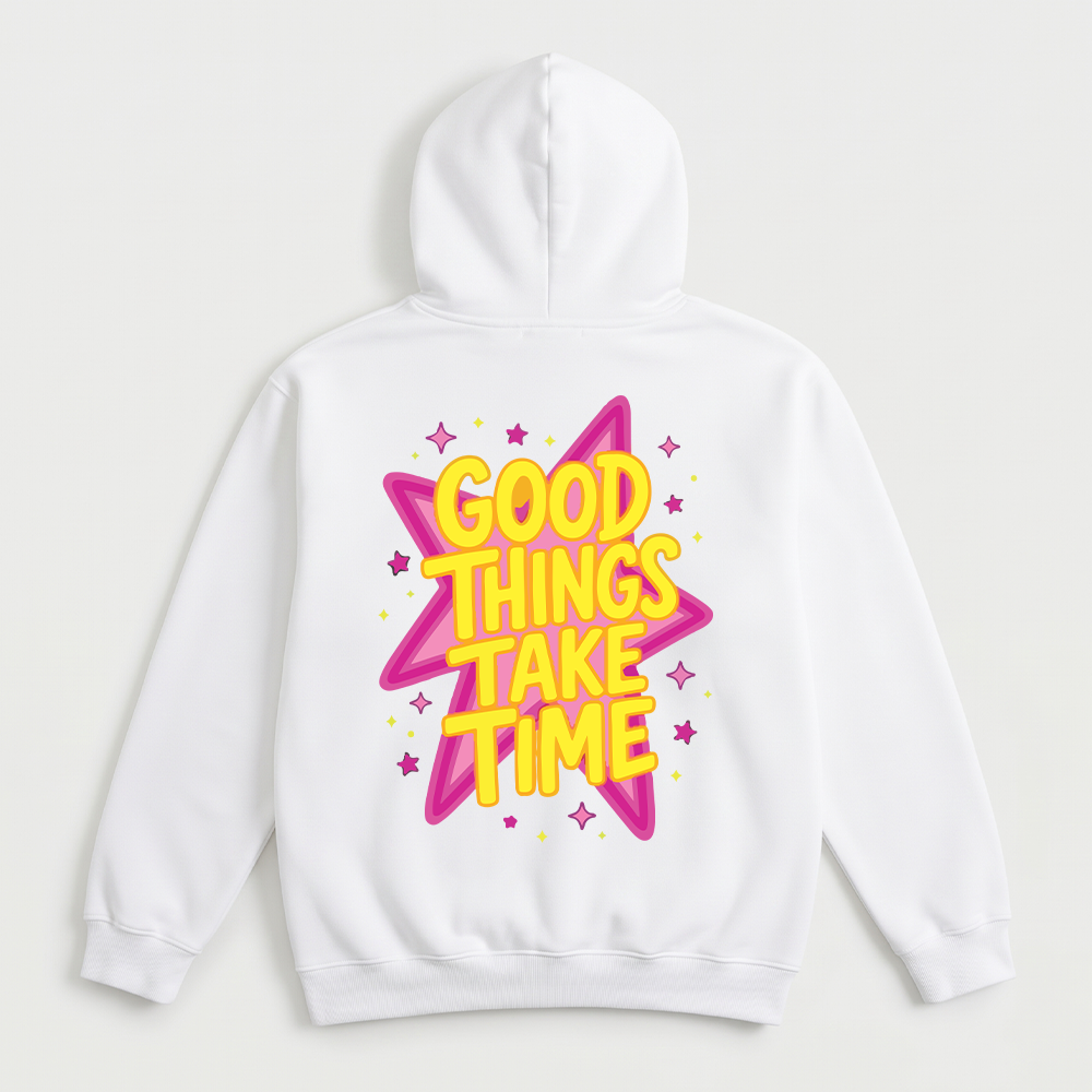 Good Things Take Time Oversized Hoodie