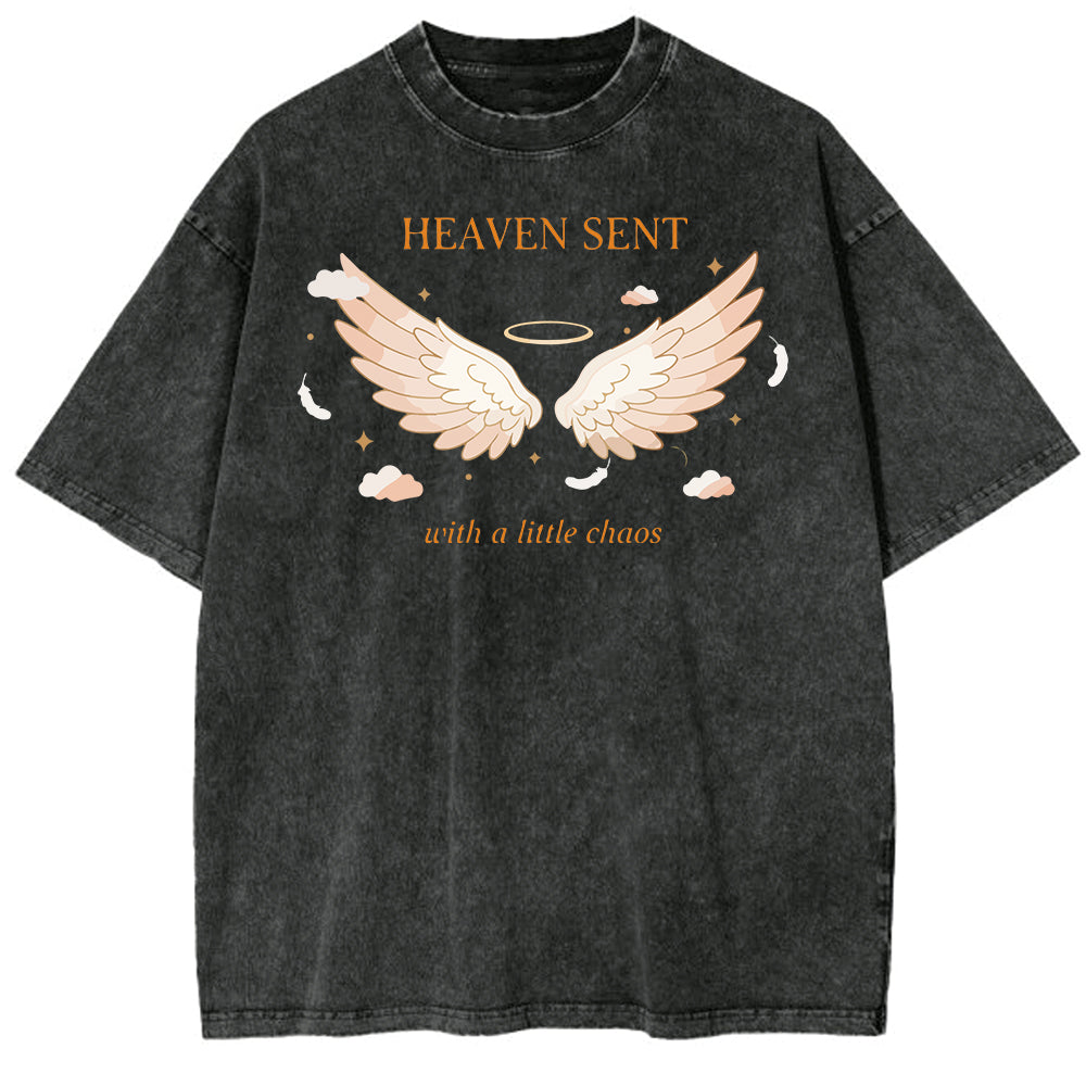 Heaven Sent Oversized Washed T-shirt