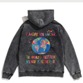 World is Better Washed Oversized Hoodie