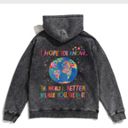 World is Better Washed Oversized Hoodie