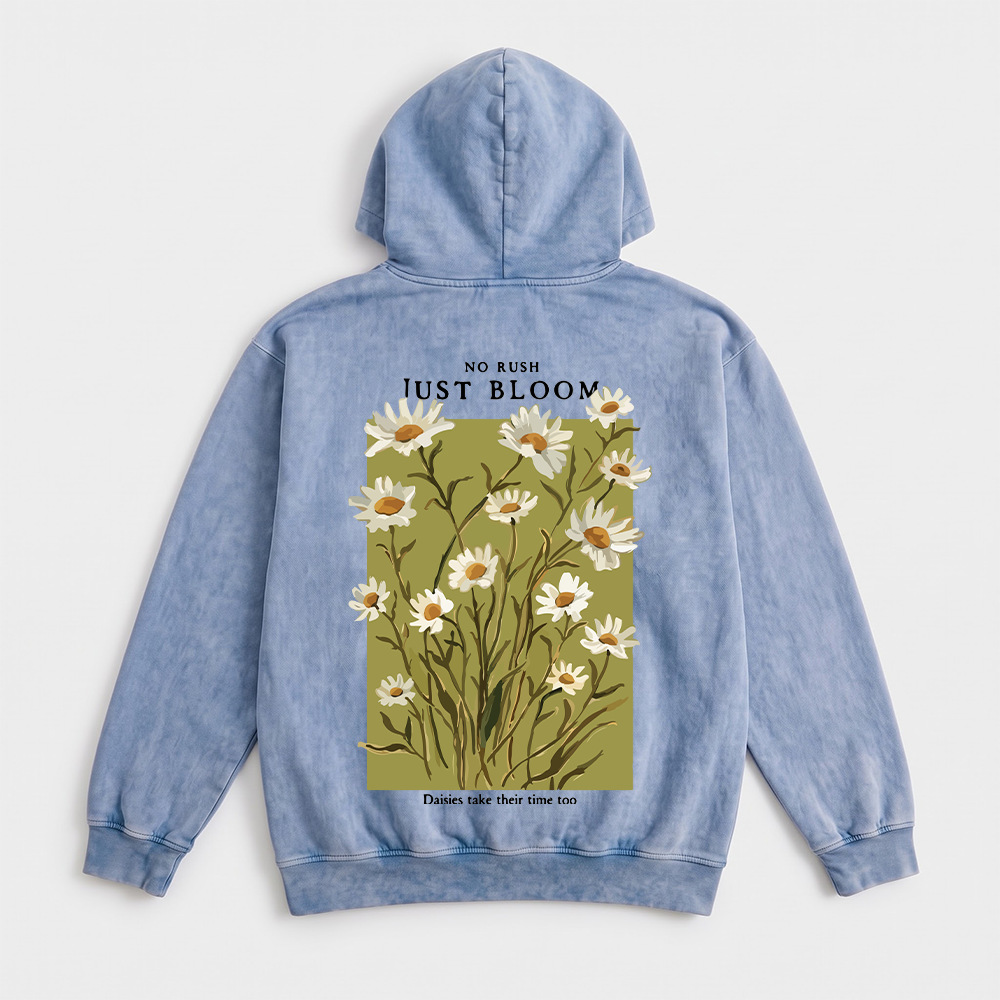 Just Bloom Washed Oversized Hoodie