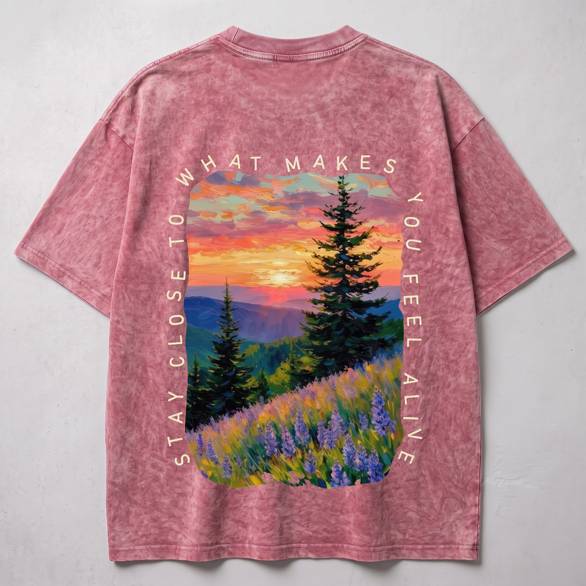 Stay Close Washed Oversized T-shirt